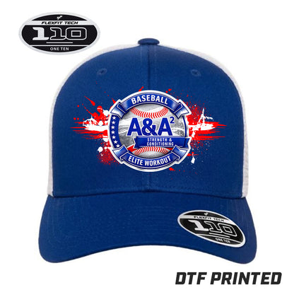 Flexfit 110M Adult 110reg Mesh Cap DTF PRINTED - A&A Baseball Elite