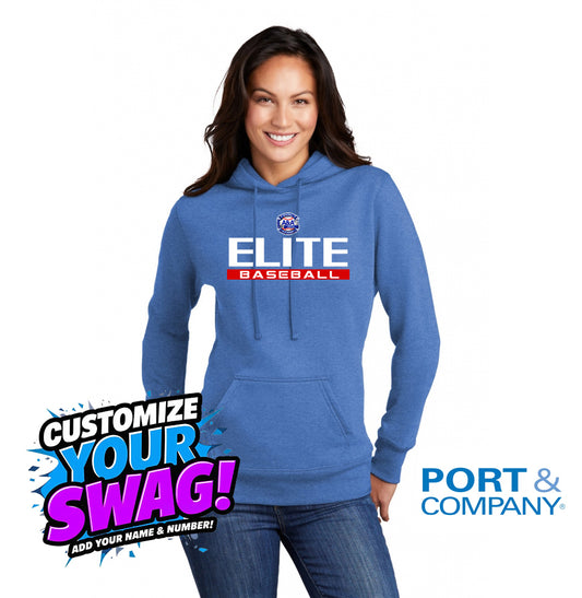 Port & Company Women's Core Fleece Pullover Hooded Sweatshirt LPC78H - A&A Baseball Elite