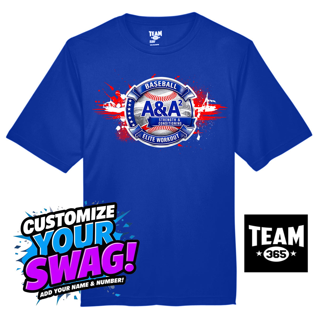 Team 365 Youth & Men's Zone Performance T-Shirt - A&A Baseball Elite