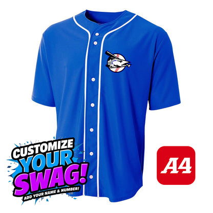 A4 Apparel N4184 Game Day Classic Baseball Jersey - Jax Beach Baseball