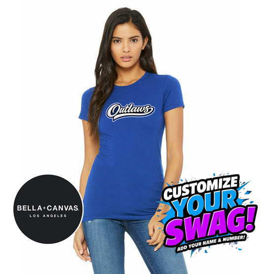 Bella + Canvas 6004 Women's The Favorite T-Shirt - LBK Outlaws Baseball