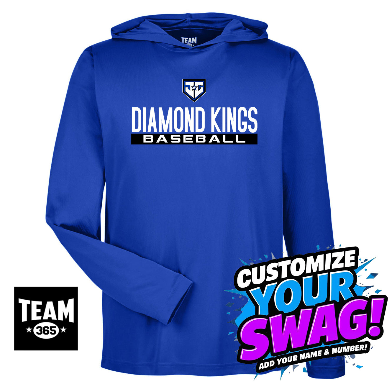 Team 365 Youth & Men's Zone Performance Hoodie - JCB Diamond Kings Baseball