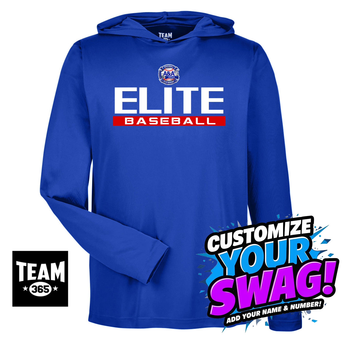 Team 365 Youth & Men's Zone Performance Hoodie - A&A Baseball Elite