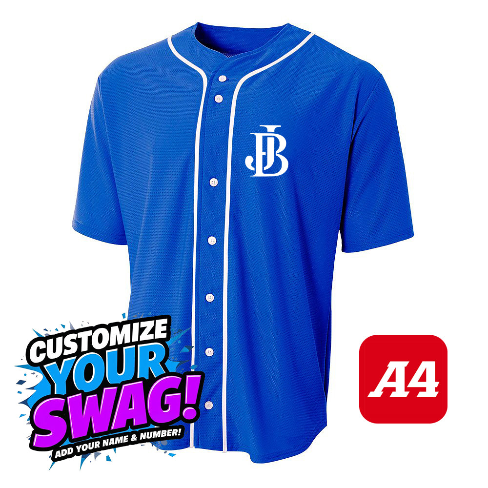 A4 Apparel N4184 Game Day Classic Baseball Jersey - Jax Beach Baseball