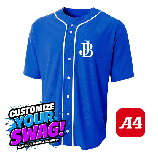 A4 Apparel N4184 Game Day Classic Baseball Jersey - Jax Beach Baseball