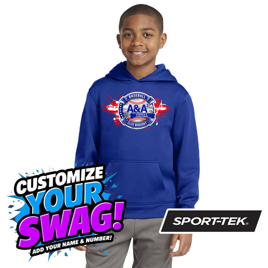 Sport-Tek Youth Sport-Wick Fleece Hooded Pullover YST244 - A&A Baseball Elite