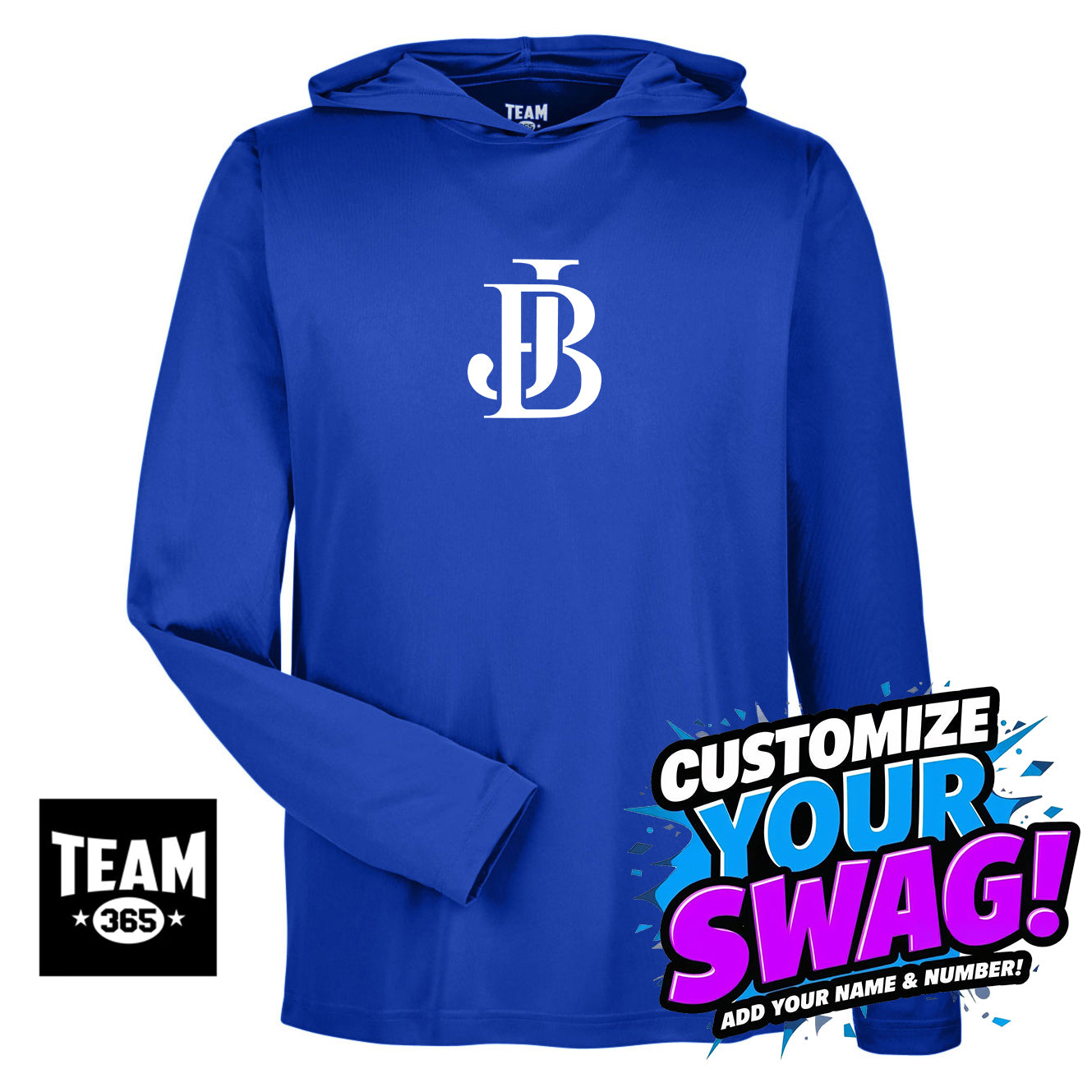 Team 365 Youth & Men's Zone Performance Hoodie - Jax Beach Baseball