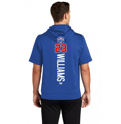 Sport-Tek Sport-Wick Fleece Short Sleeve Hooded Pullover ST251 - A&A Baseball Elite