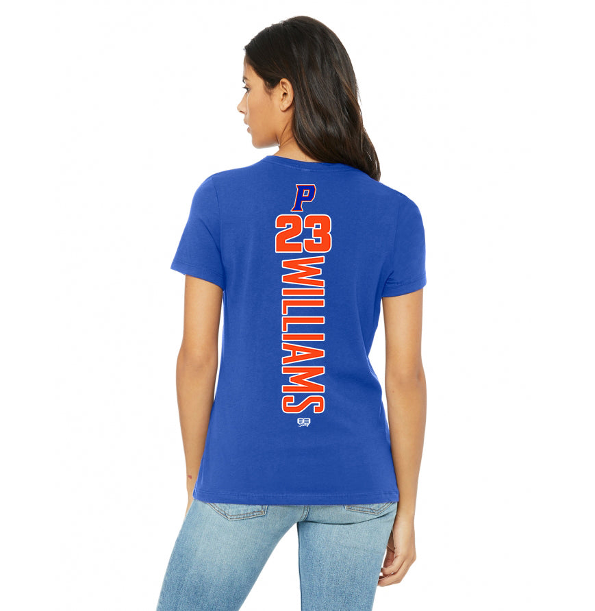 Bella + Canvas B6400 Women's Relaxed Jersey Short-Sleeve T-Shirt - Palatka TailGators Baseball