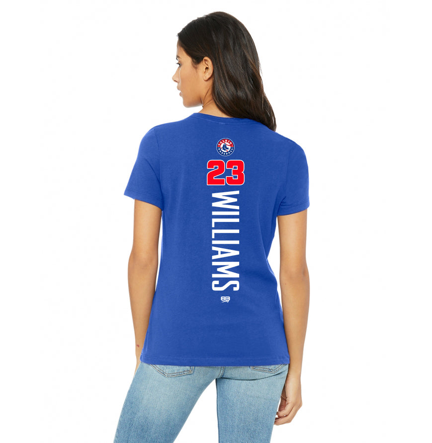 Bella + Canvas B6400 Women's Relaxed Jersey Short-Sleeve T-Shirt - Talkin' Baseball