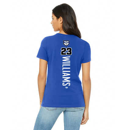 Bella + Canvas B6400 Women's Relaxed Jersey Short-Sleeve T-Shirt - JCB Diamond Kings Baseball