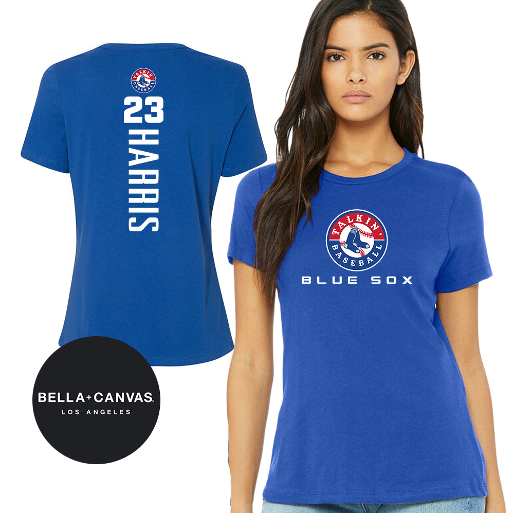 GAME TIME - Bella + Canvas B6400 Women's Relaxed Jersey Short-Sleeve T-Shirt - Talkin Baseball