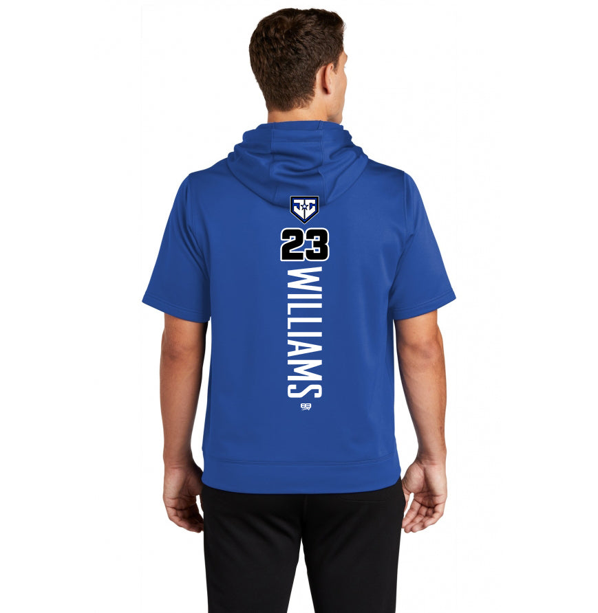 Sport-Tek Sport-Wick Fleece Short Sleeve Hooded Pullover ST251 - JCB Diamond Kings Baseball