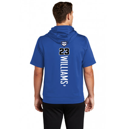 Sport-Tek Sport-Wick Fleece Short Sleeve Hooded Pullover ST251 - JCB Diamond Kings Baseball