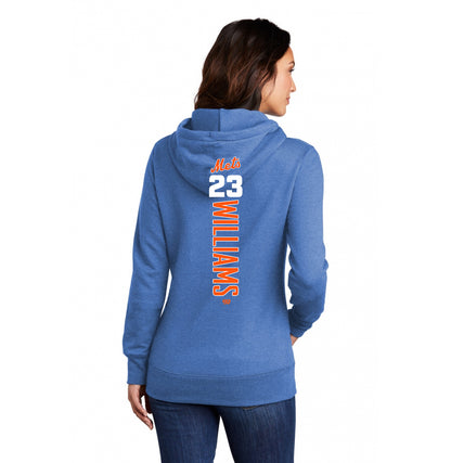 Port & Company Women's Core Fleece Pullover Hooded Sweatshirt LPC78H - Florida Mets Baseball