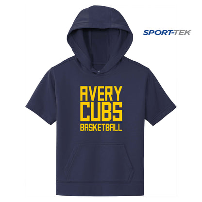 Sport-Tek Youth Sport-Wick Fleece Short Sleeve Hooded Pullover - Avery Cubs