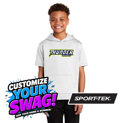 Sport-Tek Youth Sport-Wick Fleece Short Sleeve Hooded Pullover YST251 - Ponte Vedra Thunder Baseball