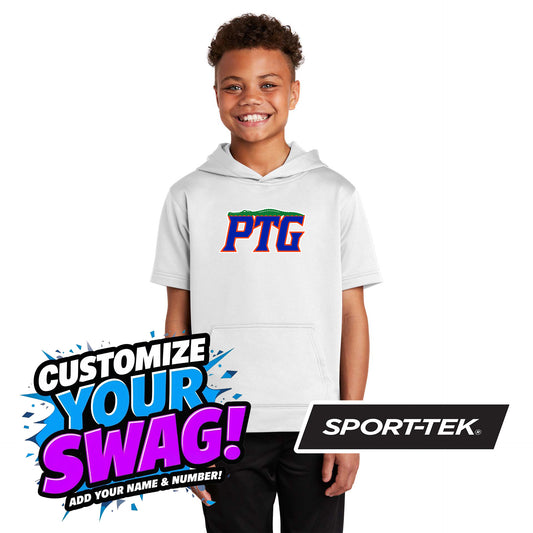 Sport-Tek Youth Sport-Wick Fleece Short Sleeve Hooded Pullover YST251 - Palatka TailGators Baseball