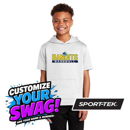 Sport-Tek Youth Sport-Wick Fleece Short Sleeve Hooded Pullover YST251 - Bold City Bandits Baseball