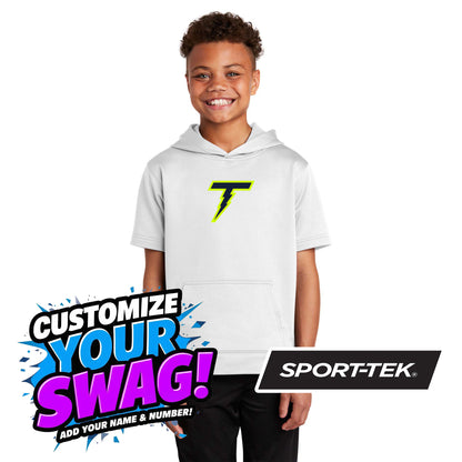 Sport-Tek Youth Sport-Wick Fleece Short Sleeve Hooded Pullover YST251 - Ponte Vedra Thunder Baseball