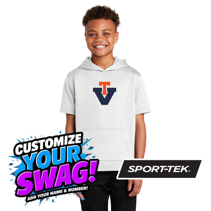 Sport-Tek Youth Sport-Wick Fleece Short Sleeve Hooded Pullover YST251 - Team Virginia Baseball