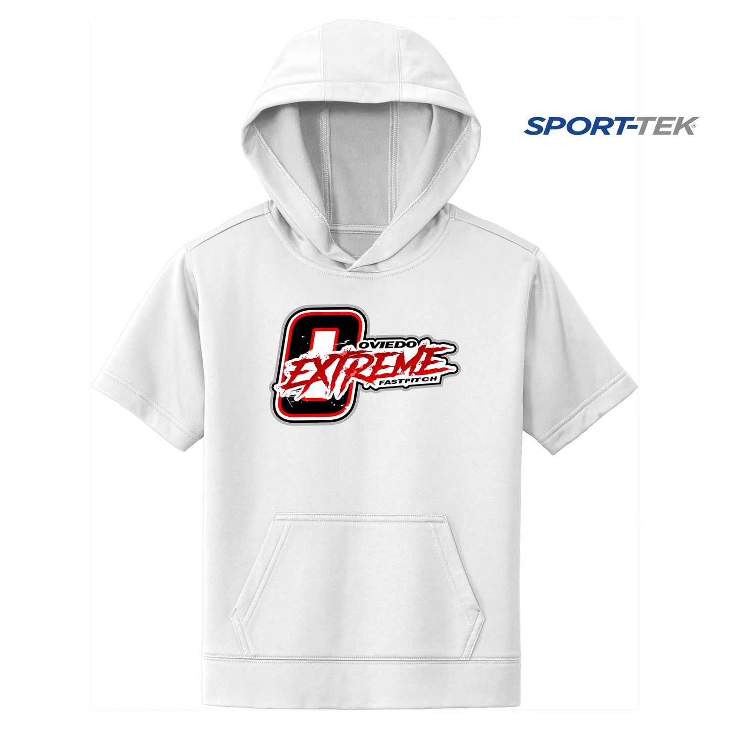 Sport-Tek Youth Sport-Wick Fleece Short Sleeve Hooded Pullover - Oviedo Extreme Softball