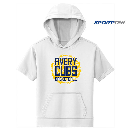 Sport-Tek Youth Sport-Wick Fleece Short Sleeve Hooded Pullover - Avery Cubs