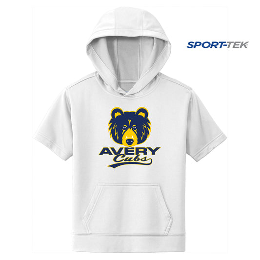 Sport-Tek Youth Sport-Wick Fleece Short Sleeve Hooded Pullover - Avery Cubs