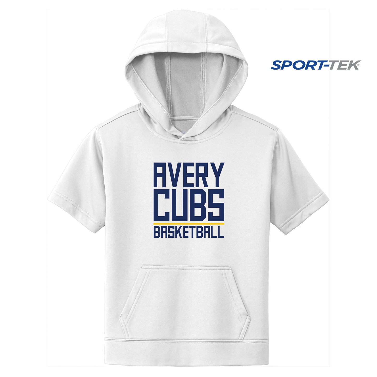 Sport-Tek Youth Sport-Wick Fleece Short Sleeve Hooded Pullover - Avery Cubs