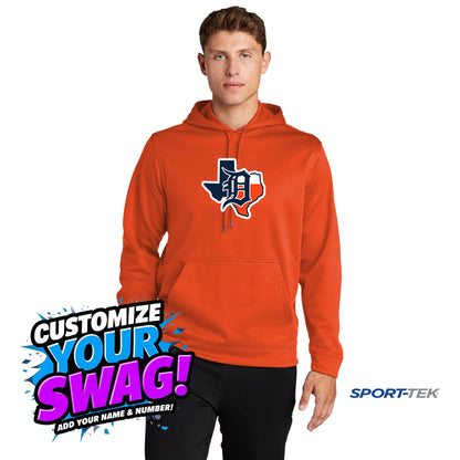 Sport-Tek Sport-Wick Fleece Hooded Pullover - Dallas Tigers Baseball