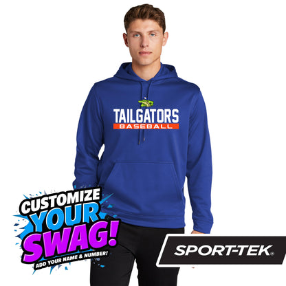 Sport-Tek Sport-Wick Fleece Hooded Pullover F244 - Palatka TailGators Baseball