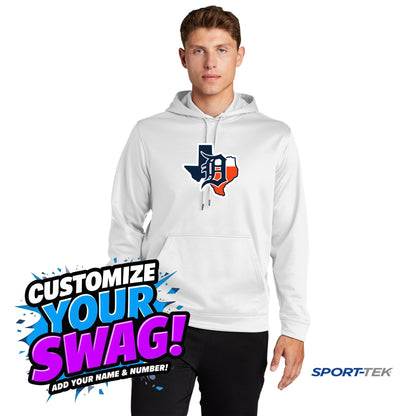 Sport-Tek Sport-Wick Fleece Hooded Pullover - Dallas Tigers Baseball