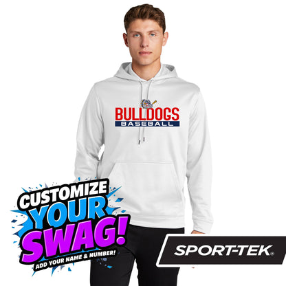 Sport-Tek Sport-Wick Fleece Hooded Pullover F244 - Bloomingdale Bulldogs Baseball