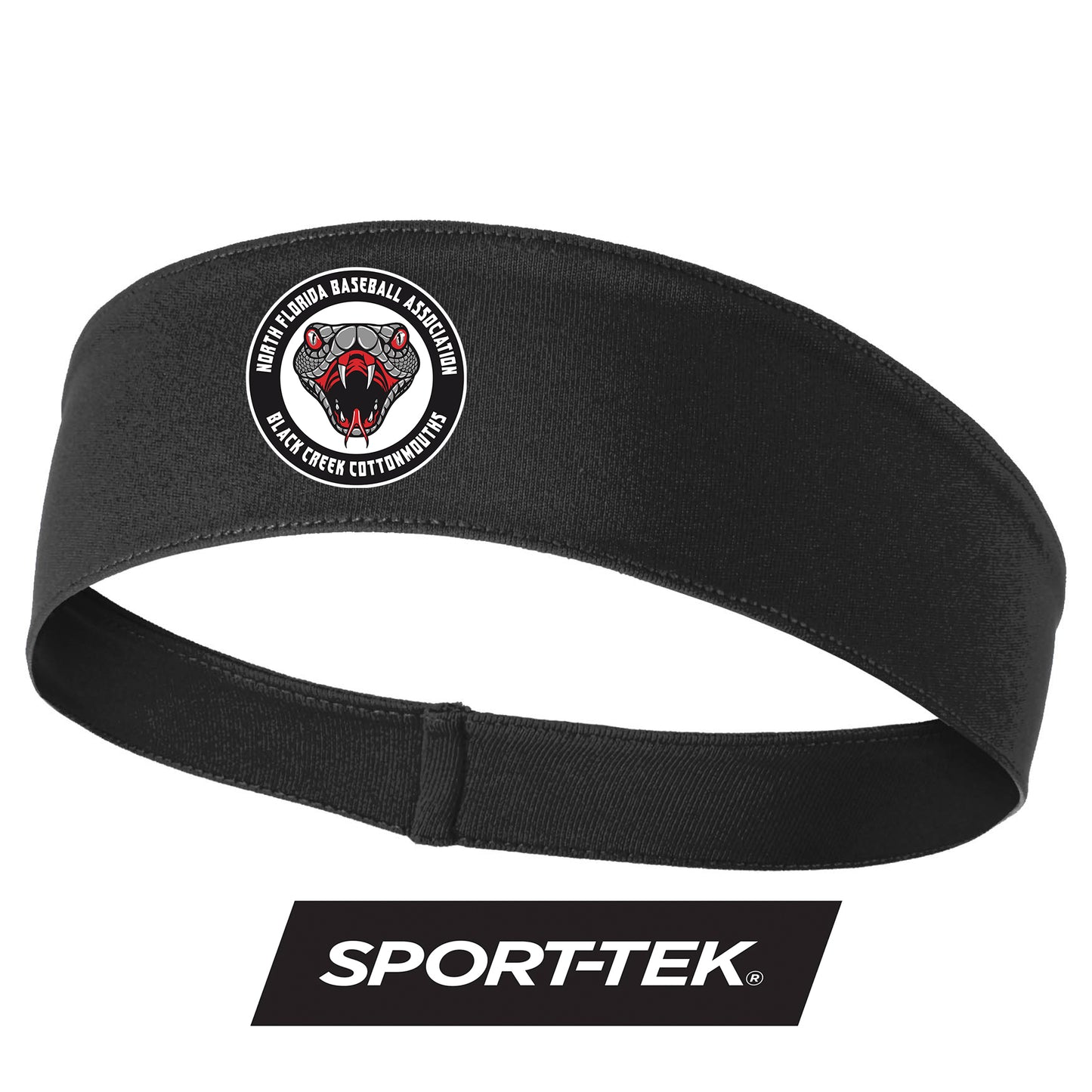 Sport-Tek PosiCharge Competitor Headband DTF PRINTED - Black Creek Cottonmouths