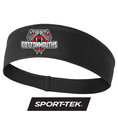 Sport-Tek PosiCharge Competitor Headband DTF PRINTED - Black Creek Cottonmouths