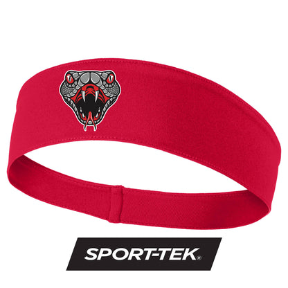 Sport-Tek PosiCharge Competitor Headband DTF PRINTED - Black Creek Cottonmouths