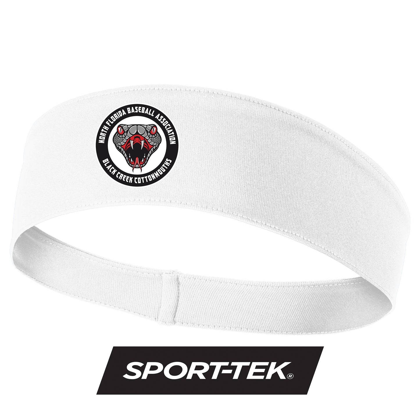 Sport-Tek PosiCharge Competitor Headband DTF PRINTED - Black Creek Cottonmouths