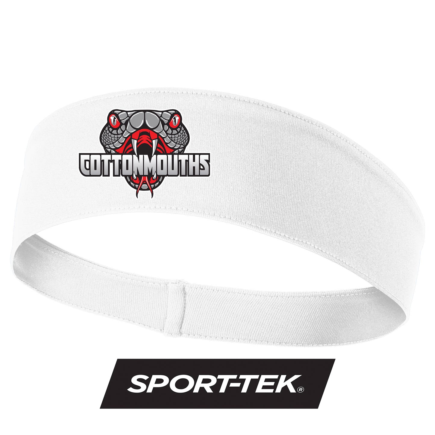 Sport-Tek PosiCharge Competitor Headband DTF PRINTED - Black Creek Cottonmouths