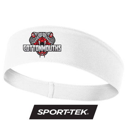 Sport-Tek PosiCharge Competitor Headband DTF PRINTED - Black Creek Cottonmouths