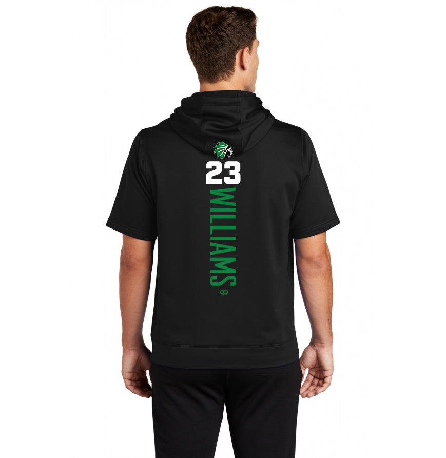 Sport-Tek Sport-Wick Fleece Short Sleeve Hooded Pullover ST251 - Hopatcong Warriors Football & Cheer