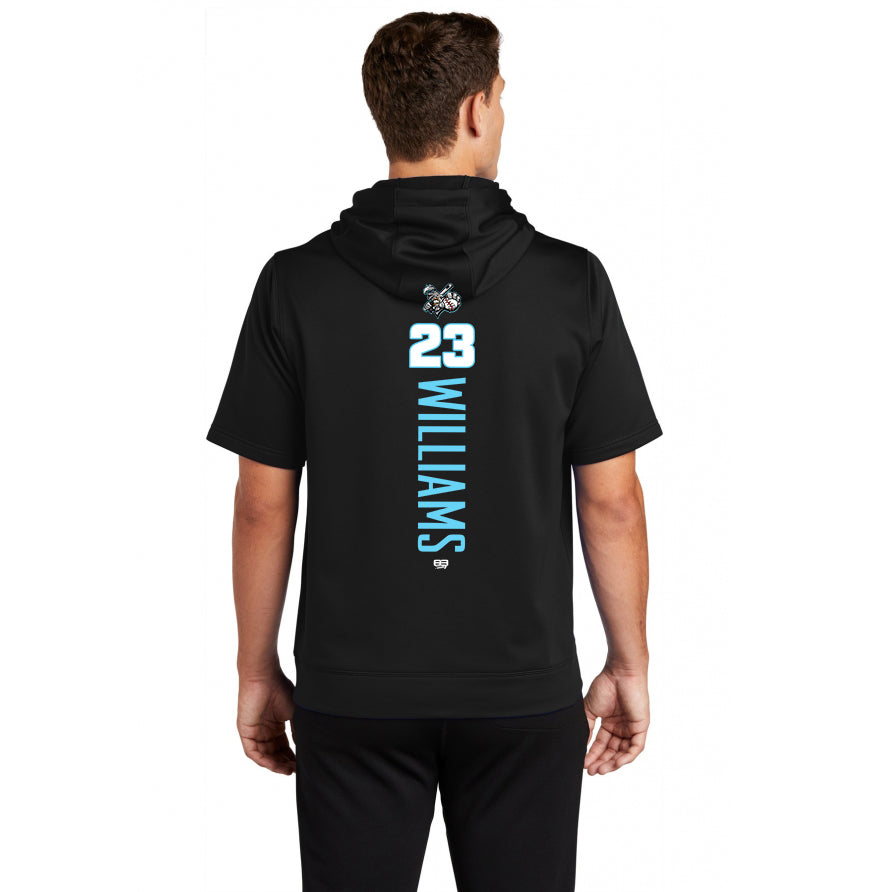 Sport-Tek Sport-Wick Fleece Short Sleeve Hooded Pullover ST251 - Knights Baseball