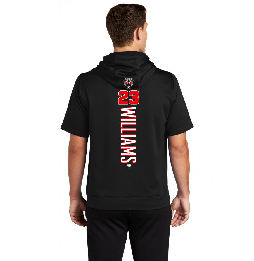 Sport-Tek Sport-Wick Fleece Short Sleeve Hooded Pullover ST251 - Black Creek Cottonmouths