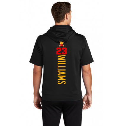 Sport-Tek Sport-Wick Fleece Short Sleeve Hooded Pullover - Team Rally Fries Baseball