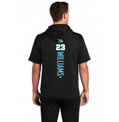 Sport-Tek Sport-Wick Fleece Short Sleeve Hooded Pullover ST251 - Knights Baseball