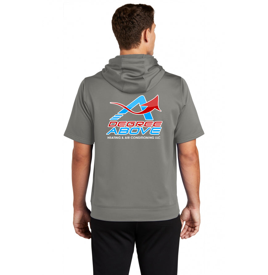 Sport-Tek Sport-Wick Fleece Short Sleeve Hooded Pullover - A Degree Above