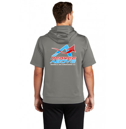 Sport-Tek Sport-Wick Fleece Short Sleeve Hooded Pullover - A Degree Above