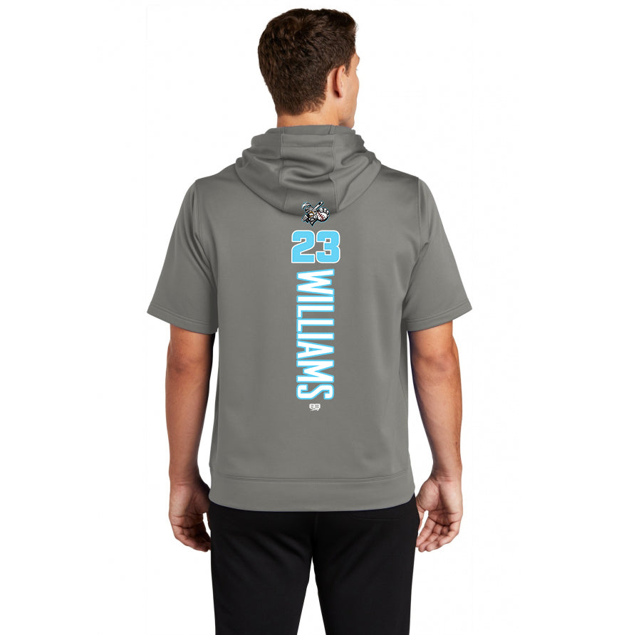 Sport-Tek Sport-Wick Fleece Short Sleeve Hooded Pullover ST251 - Knights Baseball