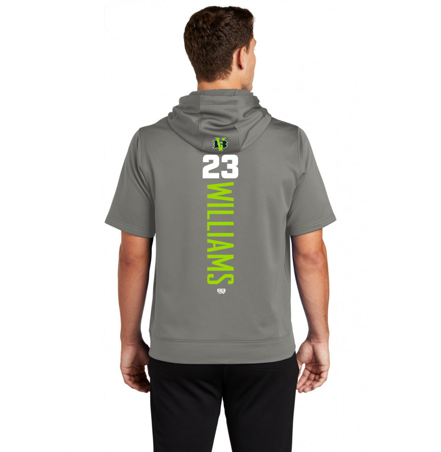 Sport-Tek Sport-Wick Fleece Short Sleeve Hooded Pullover ST251 - VB Bombers Baseball