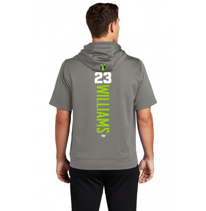 Sport-Tek Sport-Wick Fleece Short Sleeve Hooded Pullover ST251 - VB Bombers Baseball