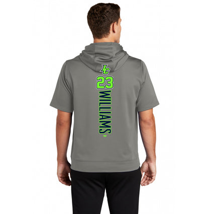 Sport-Tek Sport-Wick Fleece Short Sleeve Hooded Pullover ST251 - Indy Clutch Baseball